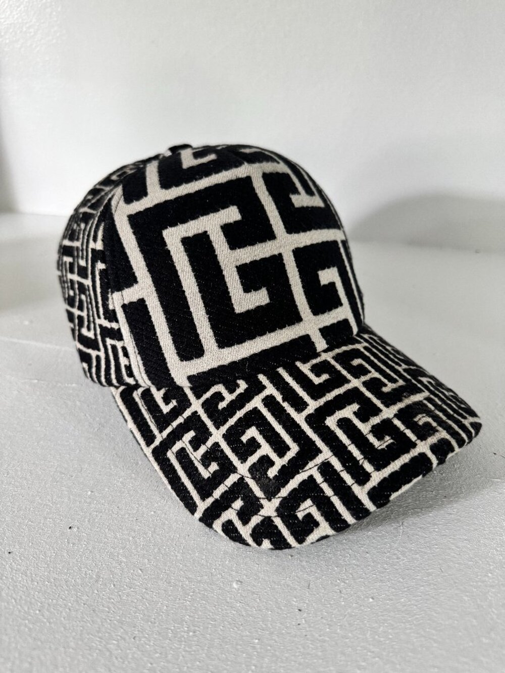 BALMAIN Mix Monogram Jacquard Hat / baseball cap